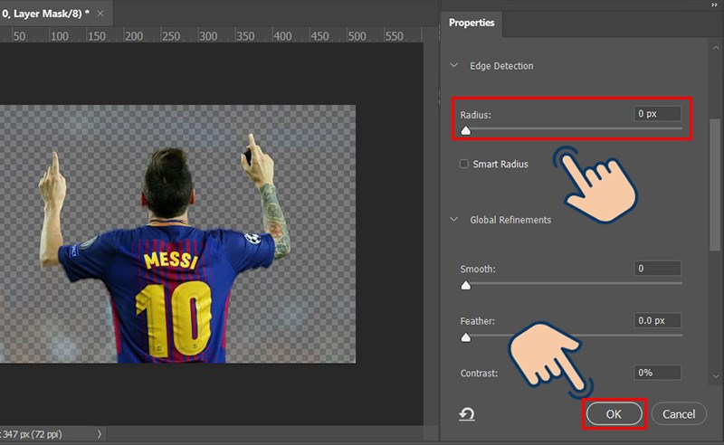 xóa phông trong photoshop