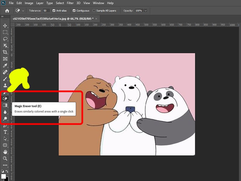 xóa phông trong photoshop