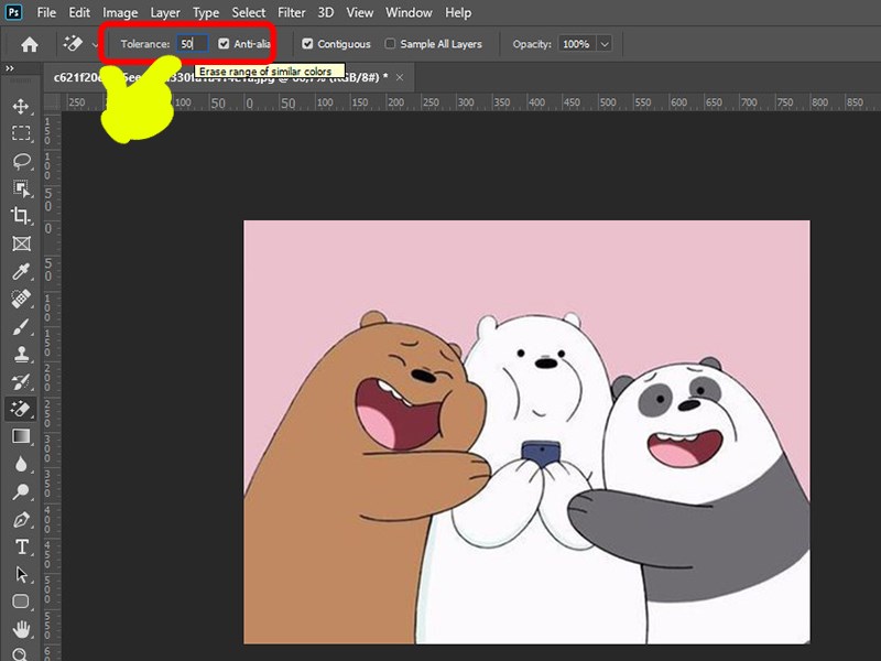 xóa phông trong photoshop