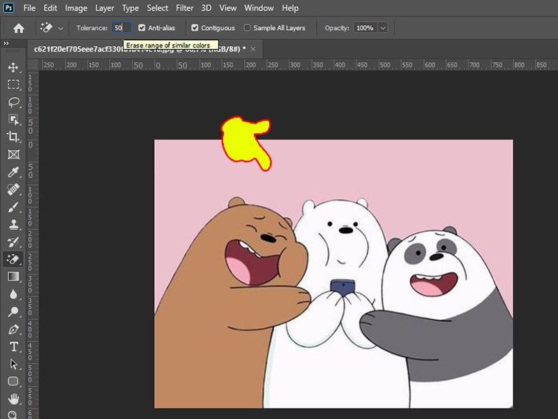 xóa phông trong photoshop