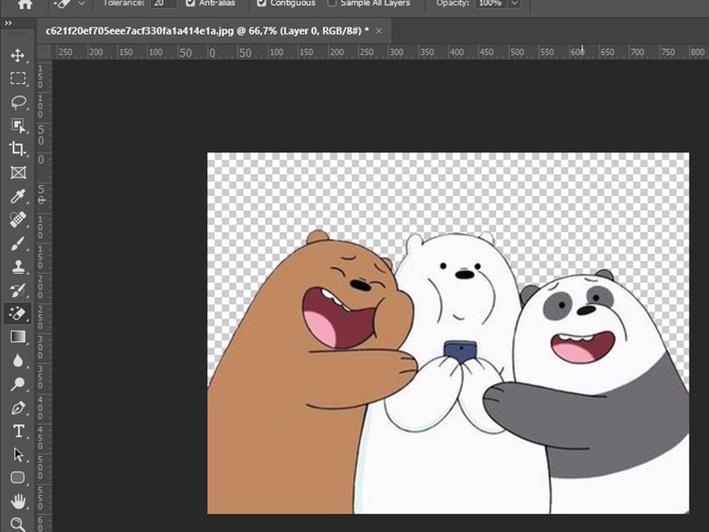 xóa phông trong photoshop