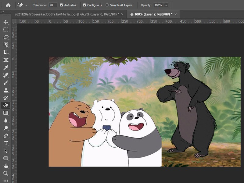 xóa phông trong photoshop