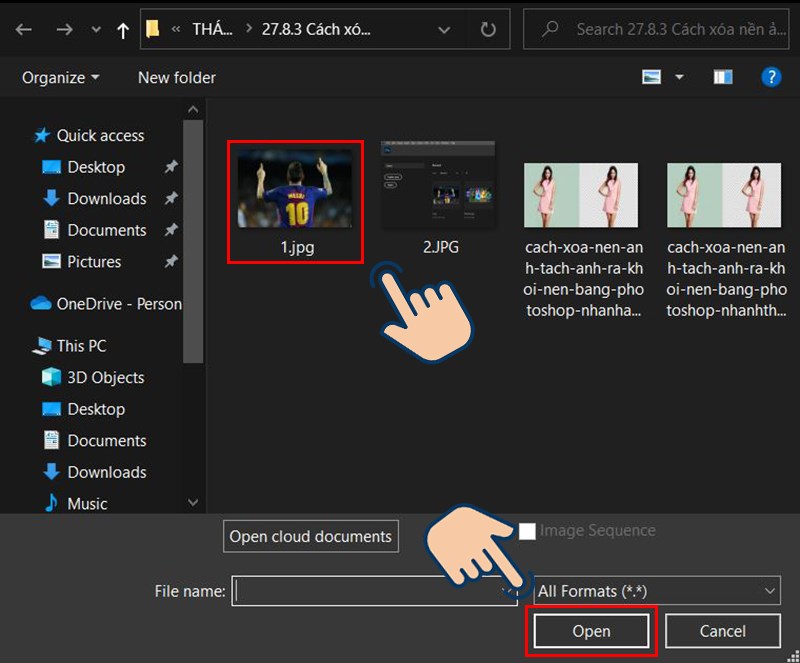 xóa phông trong photoshop