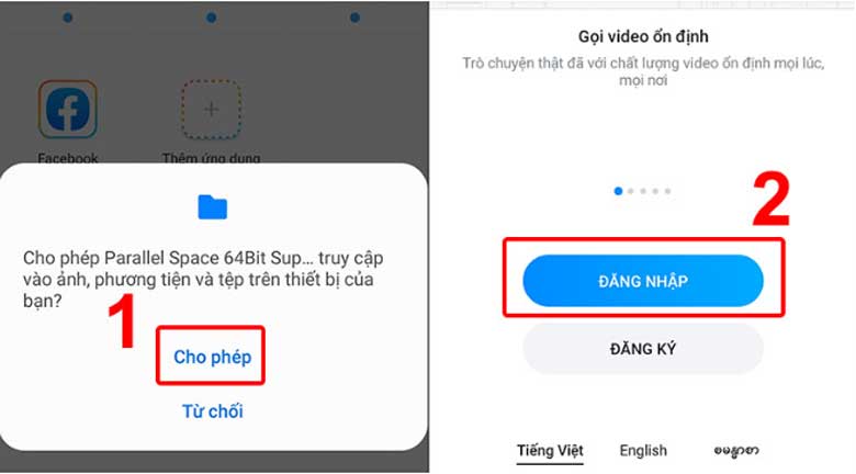 1 số điện thoại 2 tài khoản zalo
