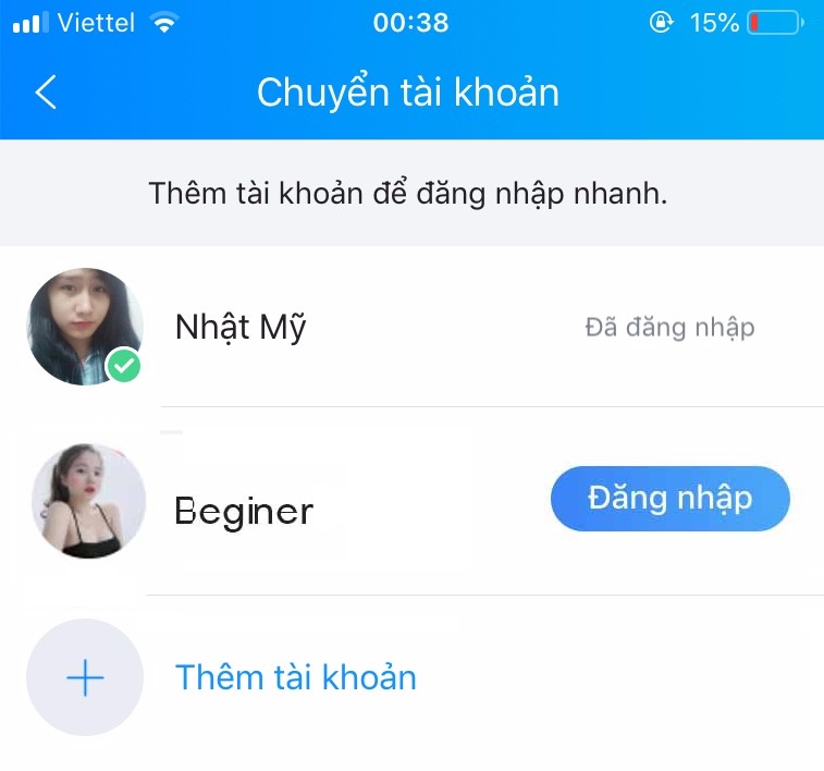 1 số điện thoại 2 tài khoản zalo