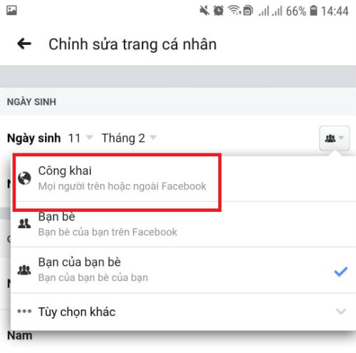 bật thông báo sinh nhật trên facebook