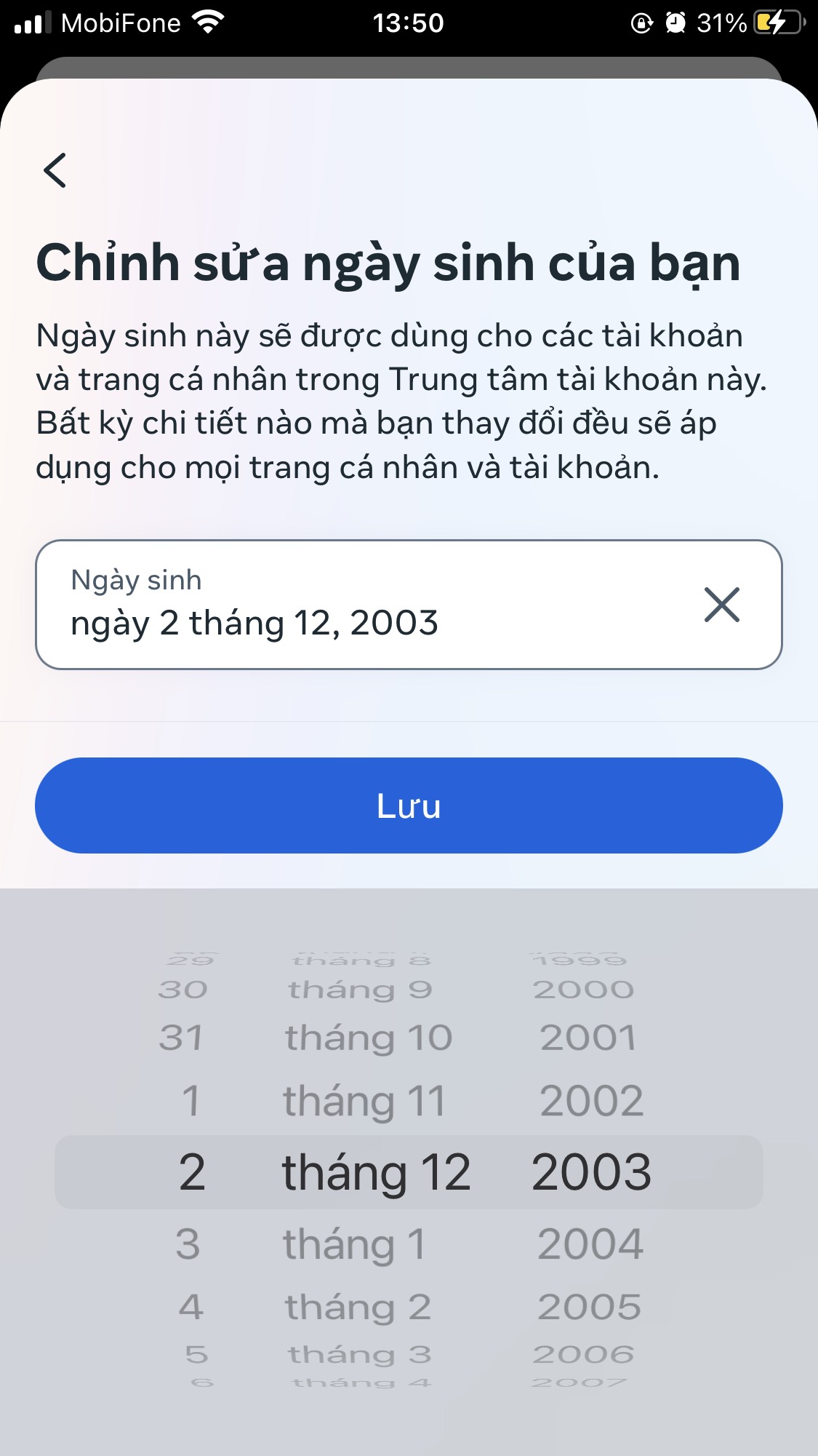 bật thông báo sinh nhật trên facebook