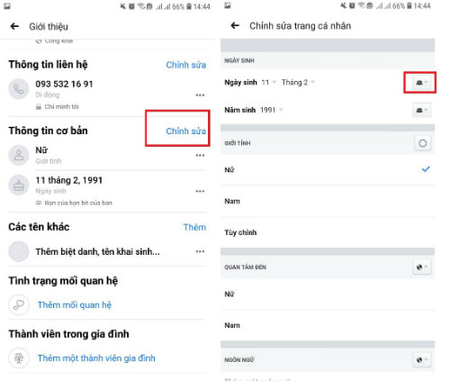 bật thông báo sinh nhật trên facebook
