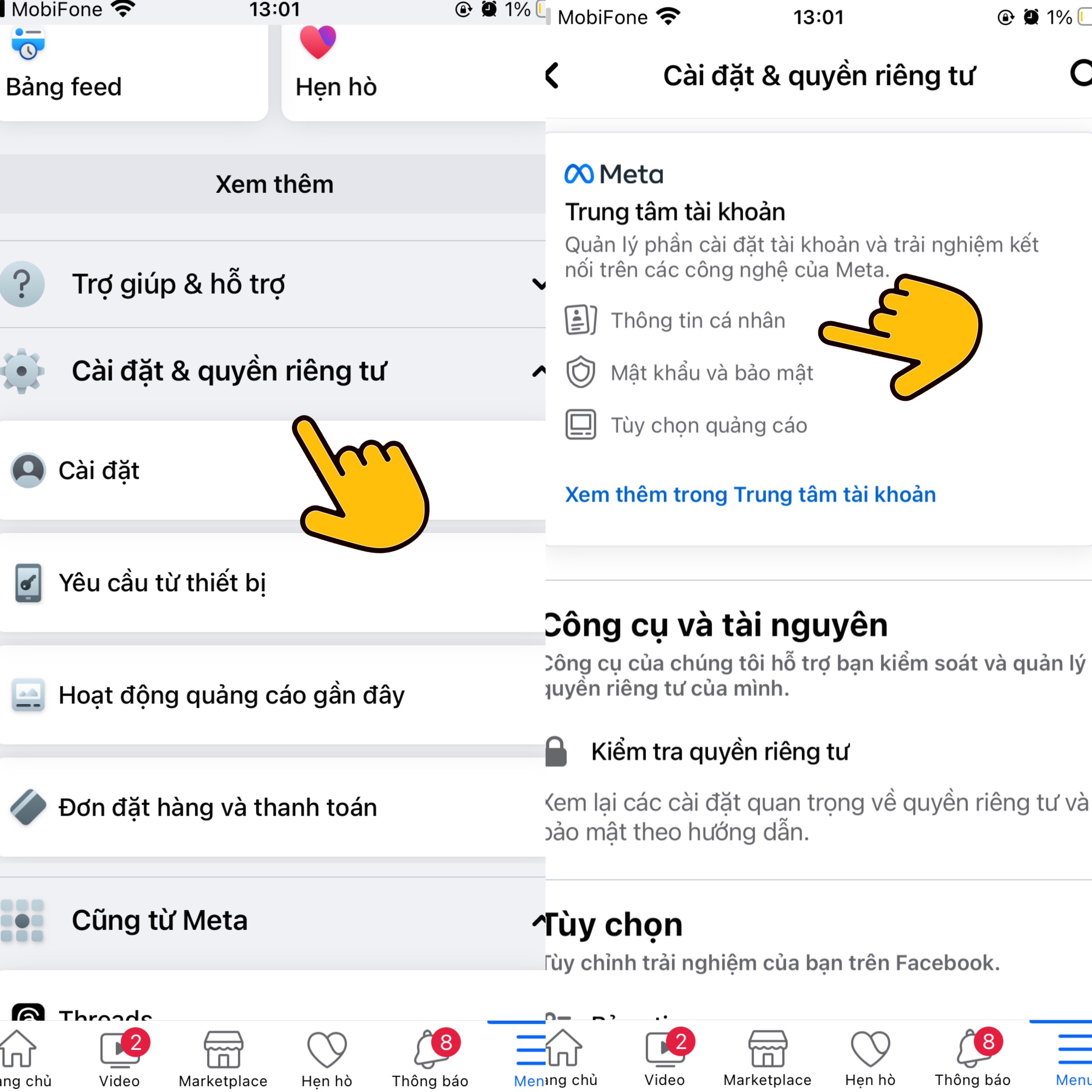 bật thông báo sinh nhật trên facebook