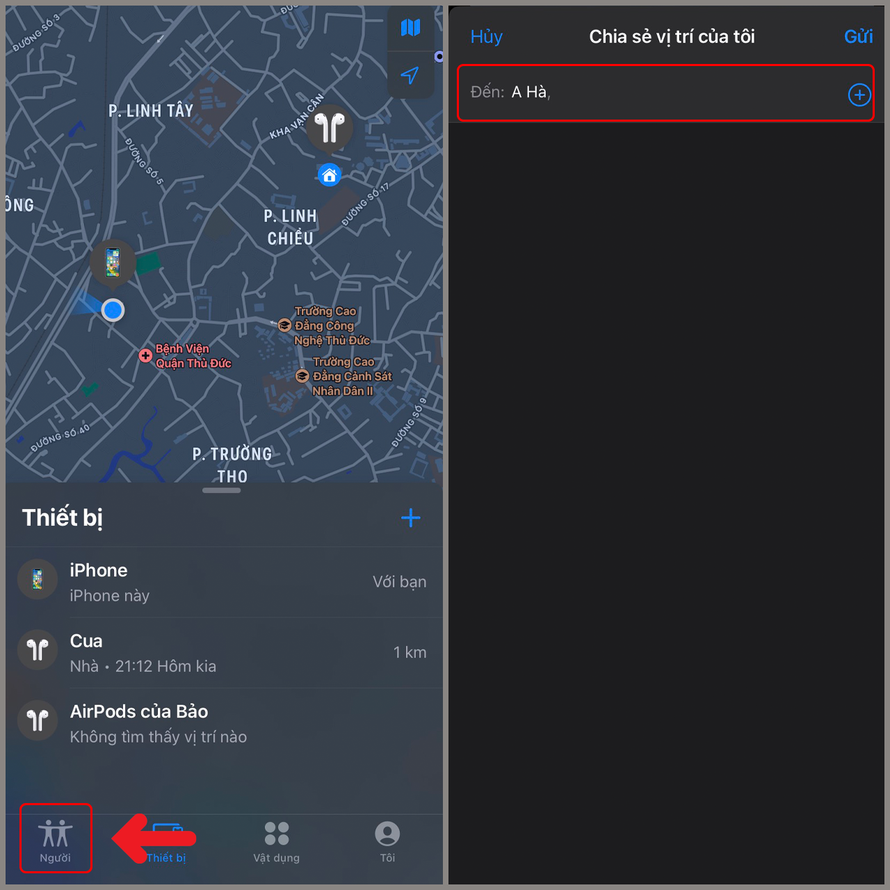 cách định vị ịphone người khác mà họ không biết