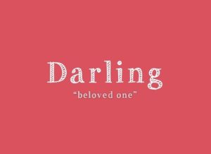 Darling nghĩa là gì?