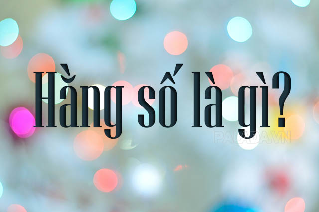 Hằng số là gì?