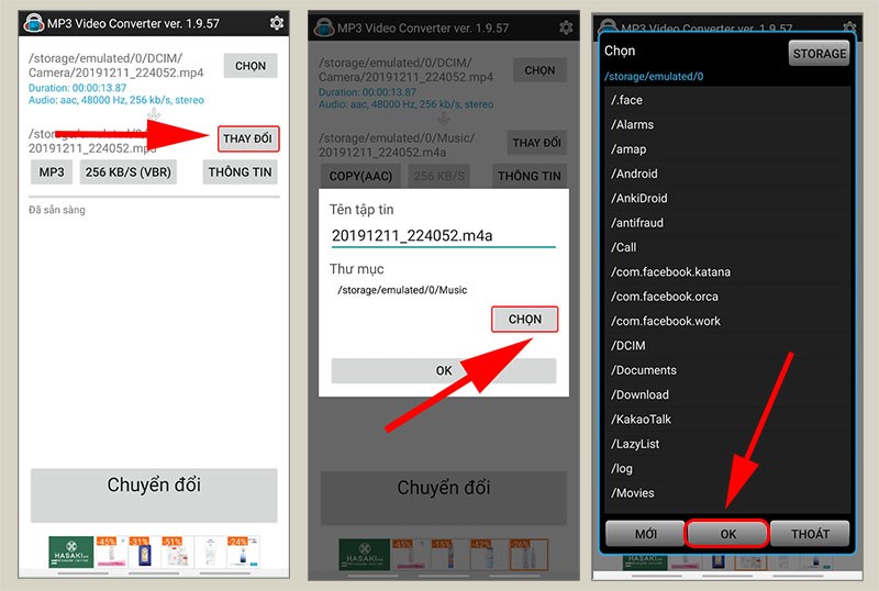 chuyển mp4 sang mp3 trên điện thoại
