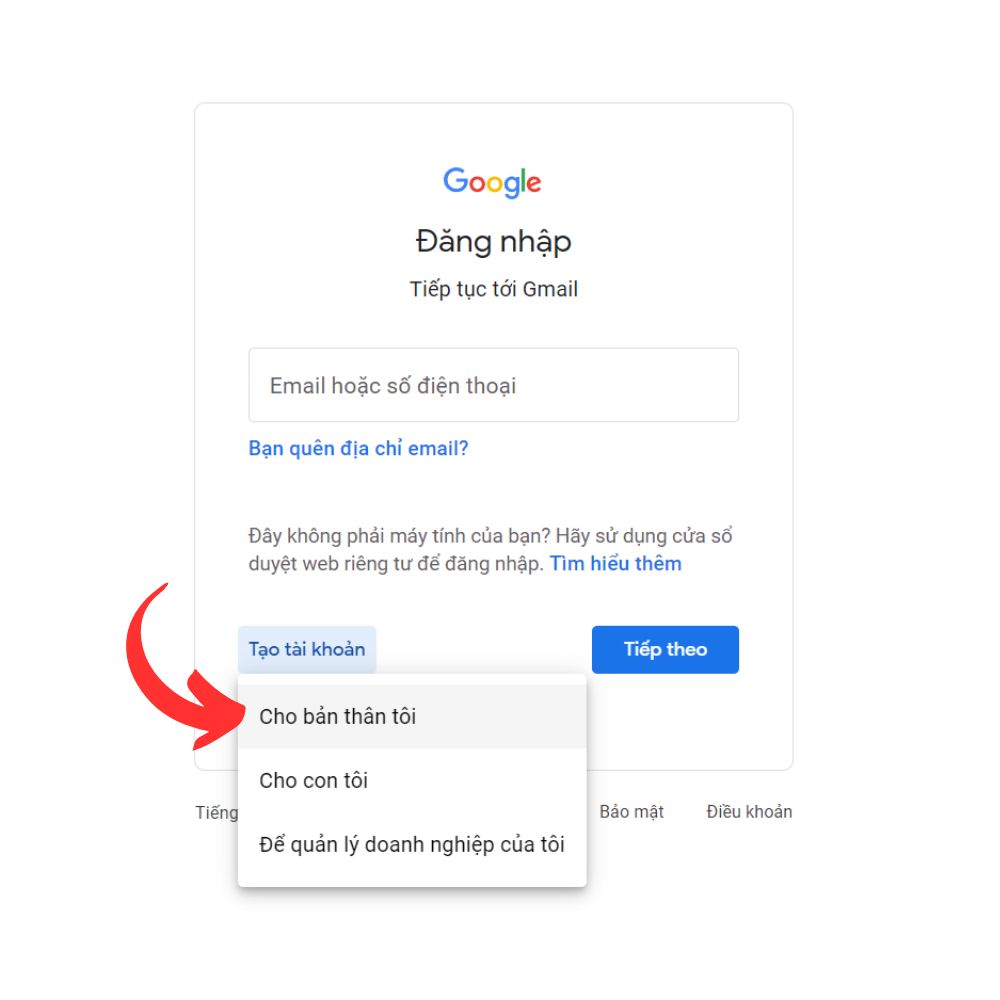tạo Gmail ảo