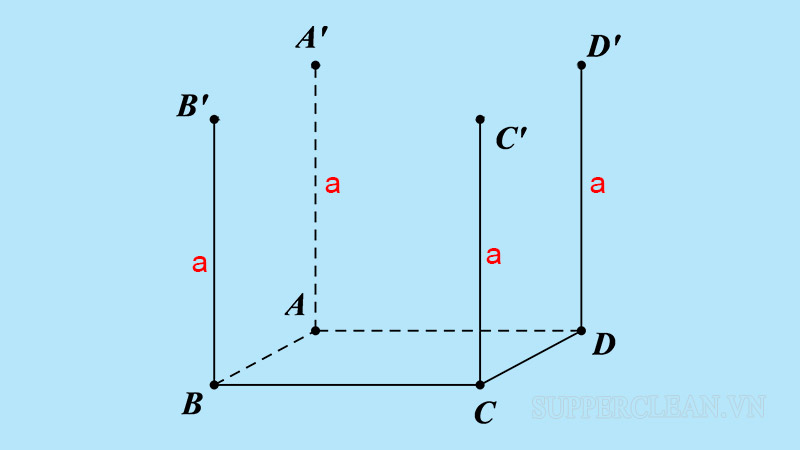 Bước 2: vẽ hình lập phương