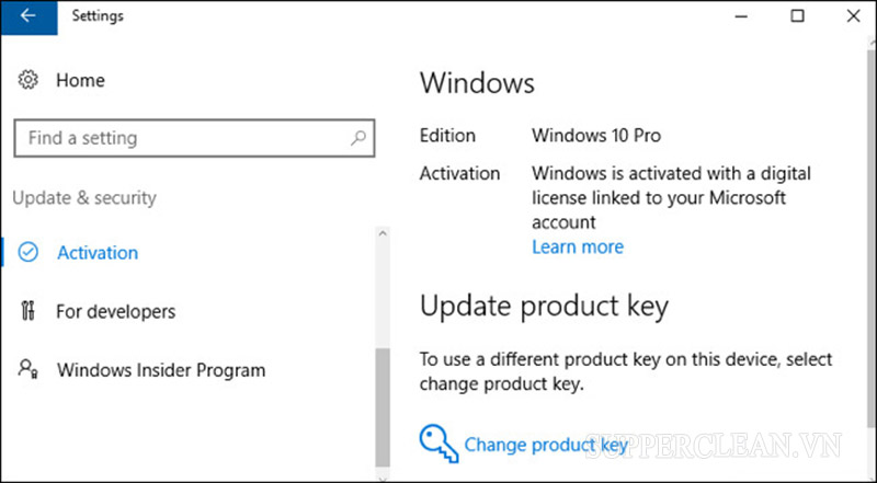 Digital license có nghĩa là bản quyền số của Windows