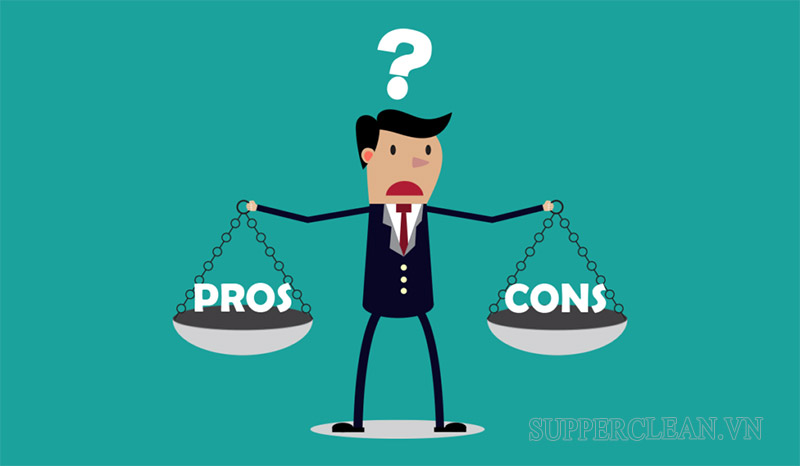 Pros and cons đề cập đến lợi ích và hạn chế của vấn đề