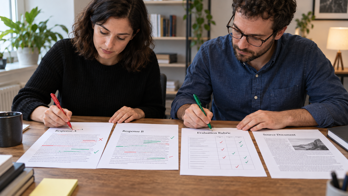 So sánh phiên bản ứng dụng AI bằng eval dataset